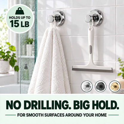 🧼Twist & Lock Suction Hooks – No-Drill, Damage-Free Hold for Smooth Surfaces