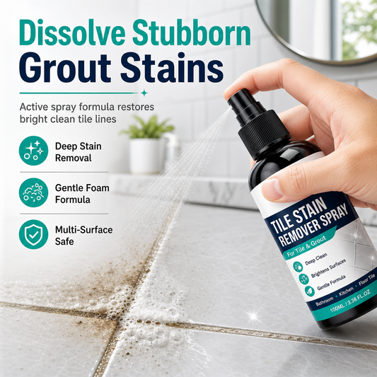 Tile Stain Remover Spray – Instant grout stain lift(100ml/3.38FL.OZ)