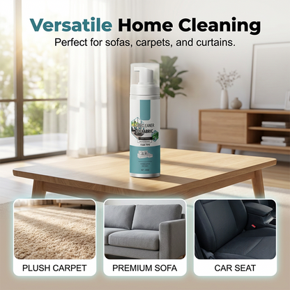 🧼No-Rinse Quick-Dry Fabric Foam Cleaner‑Portable Upholstery Stain Remover for Sofa, Carpet & Fabric Cushions✨