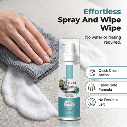 🧼No-Rinse Quick-Dry Fabric Foam Cleaner‑Portable Upholstery Stain Remover for Sofa, Carpet & Fabric Cushions✨