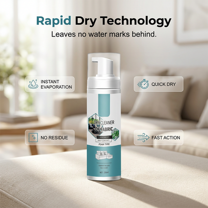 🧼No-Rinse Quick-Dry Fabric Foam Cleaner‑Portable Upholstery Stain Remover for Sofa, Carpet & Fabric Cushions✨