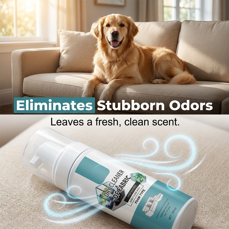 🧼No-Rinse Quick-Dry Fabric Foam Cleaner‑Portable Upholstery Stain Remover for Sofa, Carpet & Fabric Cushions✨
