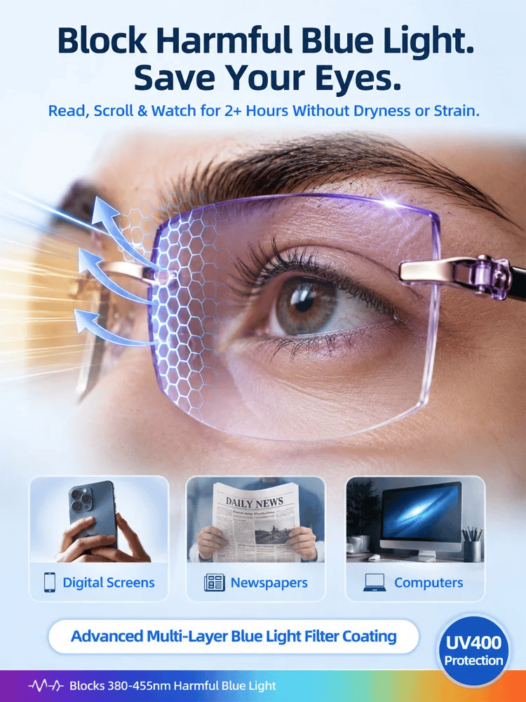Blue Light Blocking Reading Glasses – Slim, Lightweight & Stylish Readers for Men and Women