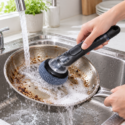 Multifunctional cleaning pot brush