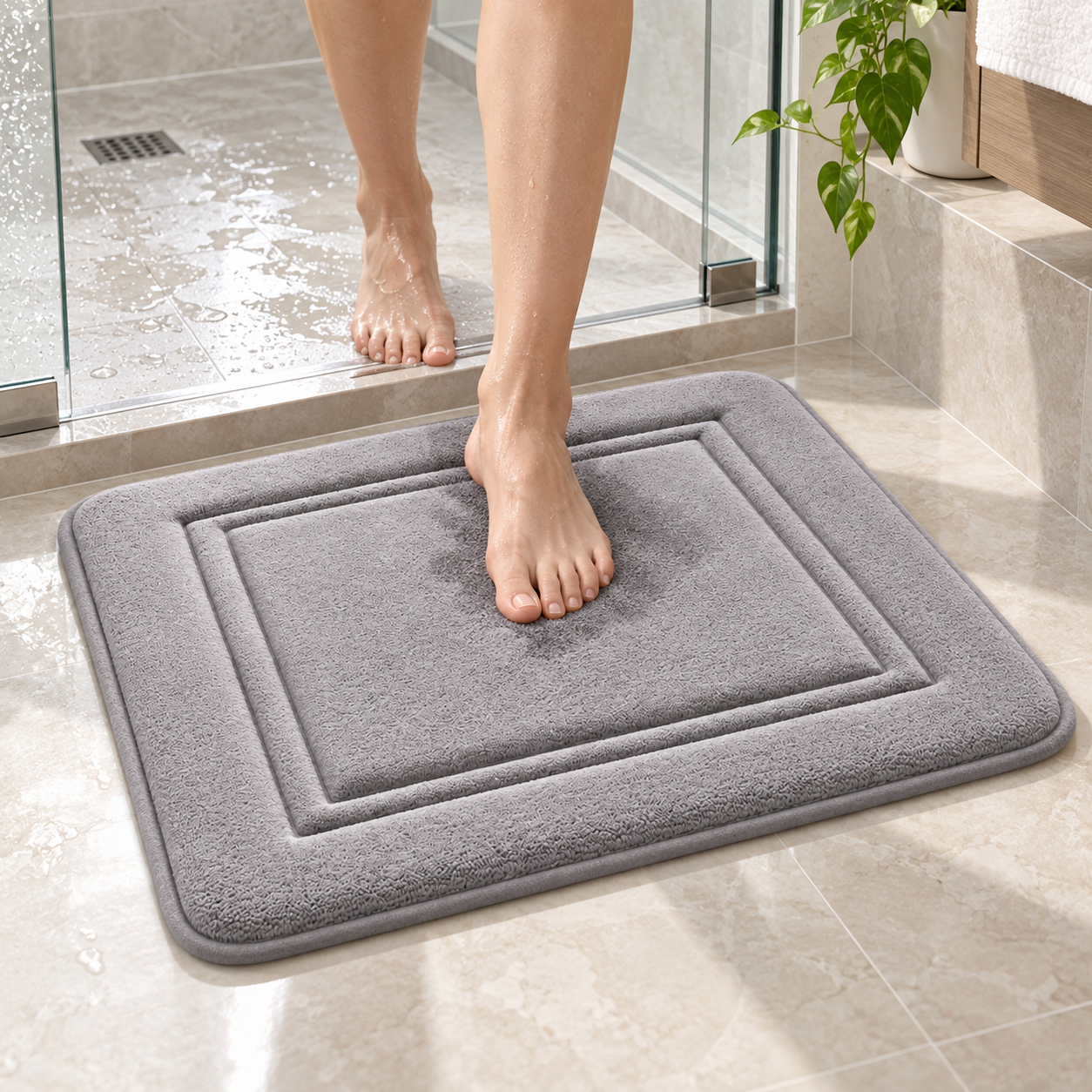 Non-Slip Bathroom and Kitchen Floor Mat