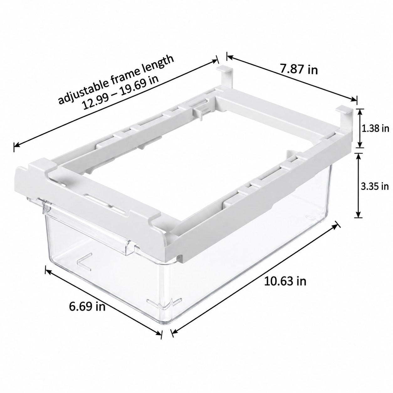 Hanging refrigerator storage box