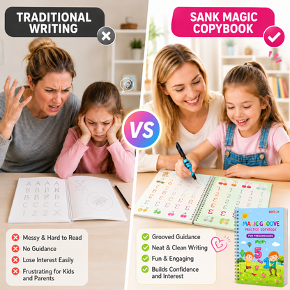 📚MagicBook | Kids Practice Copybook Set (4Pcs/Set)