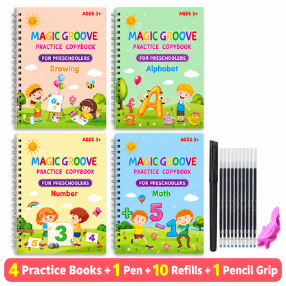 📚MagicBook | Kids Practice Copybook Set (4Pcs/Set)