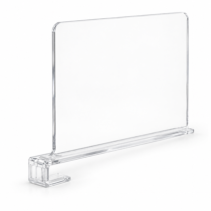Transparent wardrobe bag divider board