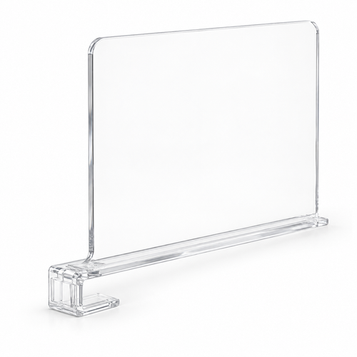 Transparent wardrobe bag divider board