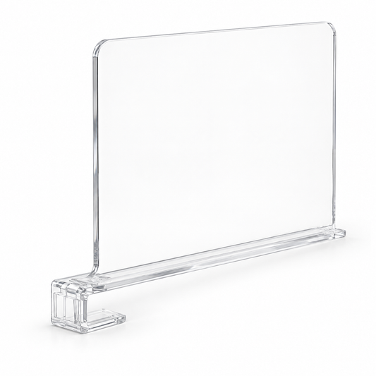 Transparent wardrobe bag divider board